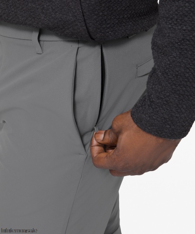Lululemon Deutschland DELULU1063 | Lululemon Deutschland Asphalt Grey Commission Classic-Fit Hose 30 Warpstreme Nur Online